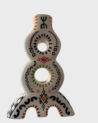 Hand-Painted Ceramic Decorative Sculpture Azilane